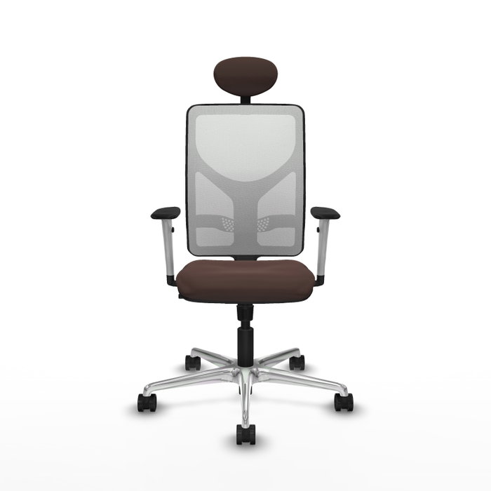 PIQUERAS Y CRESPO Silla de oficina Motilla con mecanismo Sincro Marrón y Blanco PIQUERAS Y CRESPO Silla de oficina Motilla con mecanismo Sincro Marrón y Blanco