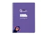 Liderpapel Cuaderno Espiral A5 Tapa Blanda 40 Hojas 75gr Cuadro Pautado 5mm Color Lila