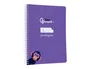 Liderpapel Cuaderno Espiral A5 Tapa Blanda 40 Hojas 75gr Cuadro Pautado 5mm Color Lila
