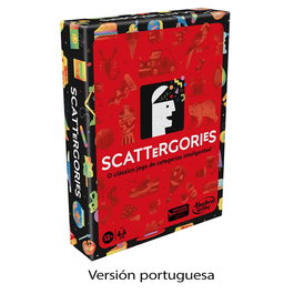 Hasbro Games Scattergories Refresh Juego de Mesa en Portugués F6795 - Hasbro Gaming, Categorías y Dado de Letras