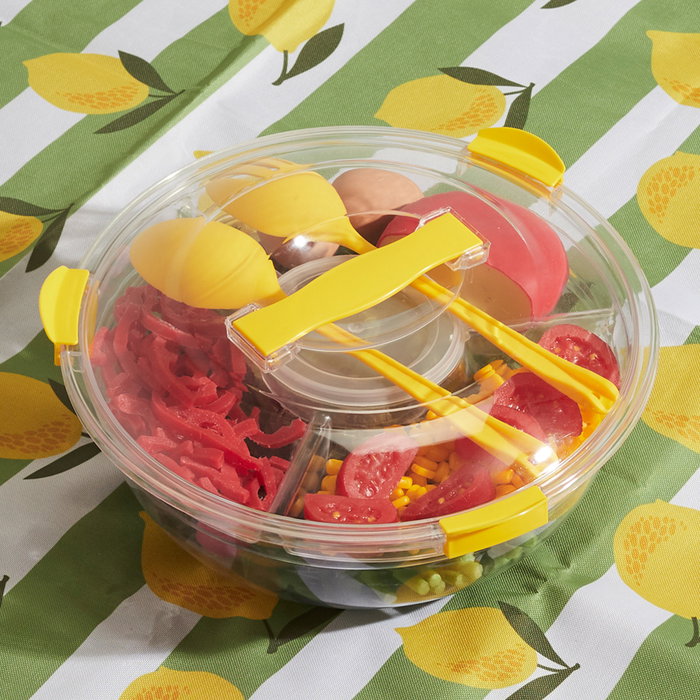 Cook Concept Ensalada con Tapa y Cubiertos diámetro 33 cm Colección Bain De Soleil Cook Concept Ensalada con Tapa y Cubiertos diámetro 33 cm Colección Bain De Soleil