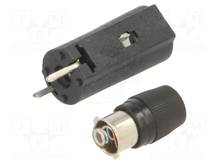 ESKA Portafusibles para fusibles cilíndricos THT 5x20mm 6,3A
