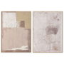 DKD Home Decor Cuadro Lienzo Técnica Mixta Pack de 2 Surtido 103x143 cm