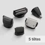 Babyliss Recortadora multifuncional 12 en 1 P1364E con cuchillas de grafito - Kit completo resistente al agua