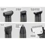 Babyliss Recortadora multifuncional 12 en 1 P1364E con cuchillas de grafito - Kit completo resistente al agua