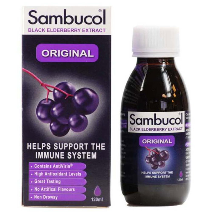 Original, Extracto de saúco negro, Apoye el sistema inmunológico, Jarabe, 120 ml