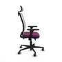 PIQUERAS Y CRESPO Silla de oficina Haches con mecanismo Sincro/Traslack, Morado y Blanco