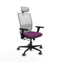 PIQUERAS Y CRESPO Silla de oficina Haches con mecanismo Sincro/Traslack, Morado y Blanco
