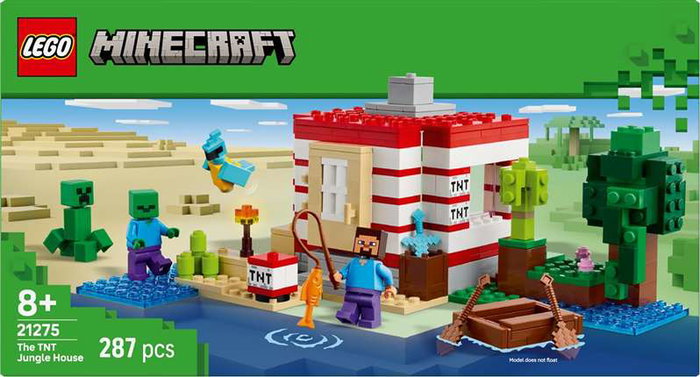 Lego Minecraft Juego de Construccion La Casa-Dinamita de la Selva, para mayores de 8 años