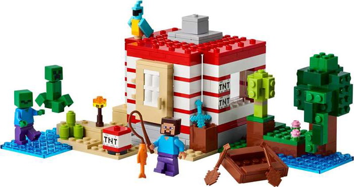 Lego Minecraft Juego de Construccion La Casa-Dinamita de la Selva, para mayores de 8 años