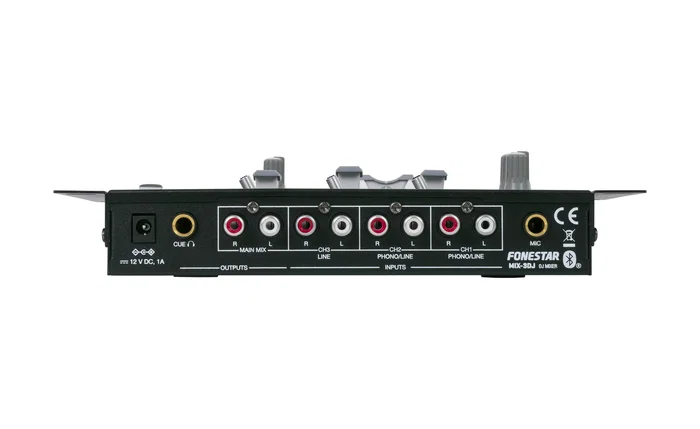 Fonestar MIX-3DJ Mezclador DJ de 3 canales con Bluetooth y USB, Negro Fonestar MIX-3DJ Mezclador DJ de 3 canales con Bluetooth y USB, Negro