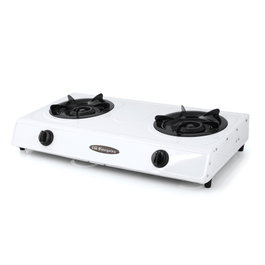 ORBEGOZO Hornillo Gas 2 Fuegos FO2600 sin tapa con encendido piezoeléctrico