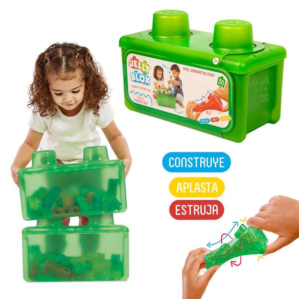 Goliath Jelly Blox - Estuche de 30 piezas de bloques suaves Goliath Jelly Blox - Estuche de 30 piezas de bloques suaves