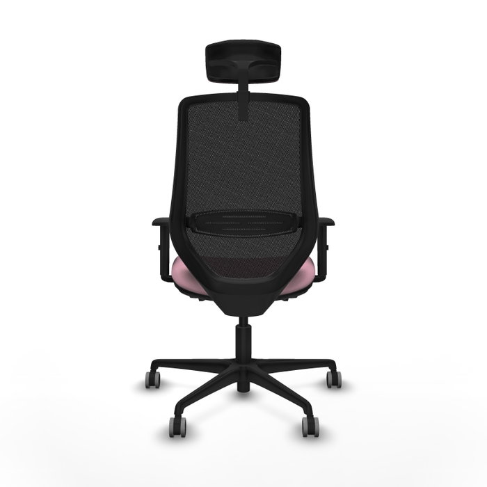 PIQUERAS Y CRESPO Silla de oficina Mardos con mecanismo Sincro/Traslack Rosa y Negro