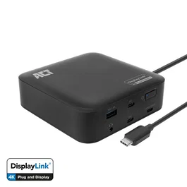 ACT AC7150 Estación de Acoplamiento USB-C 4K para 2 Monitores HDMI