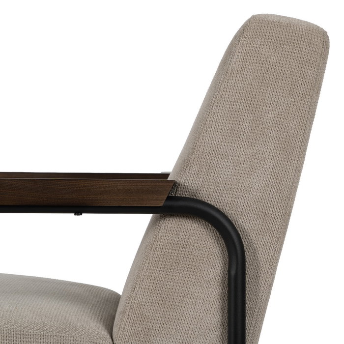 Sillón Taupe Metal-Tejido 61 X 70 X 85 cm