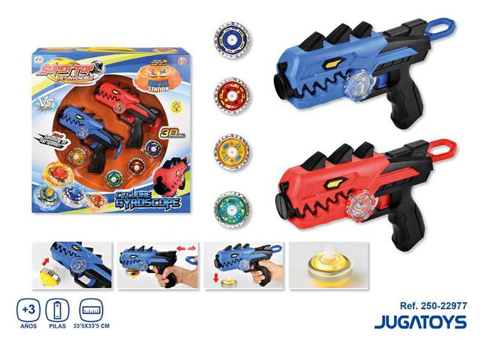 JugaToys Pistola lanza peonzas 33,5x33,5cm - Modelos surtidos JugaToys Pistola lanza peonzas 33,5x33,5cm - Modelos surtidos