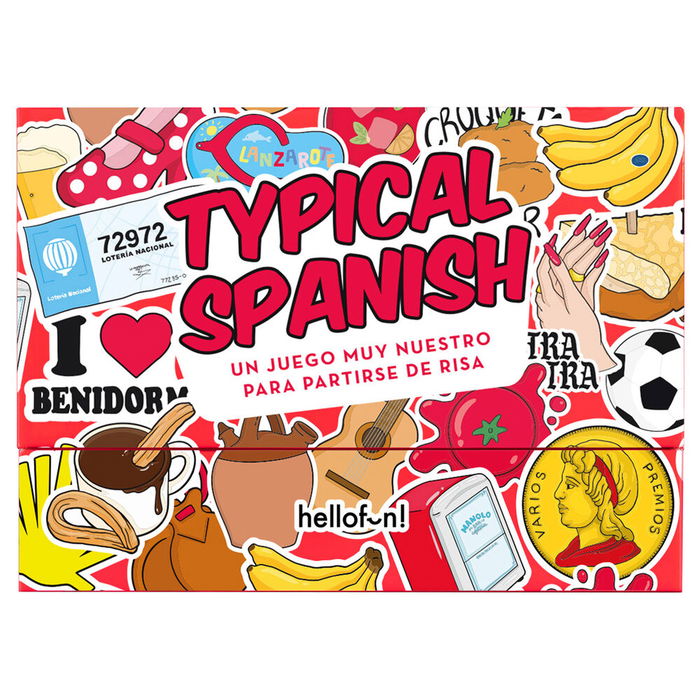 HELLOFUN! Juego Typical Spanish español para +4 jugadores, +12 años (14,8x10,8x7cm)