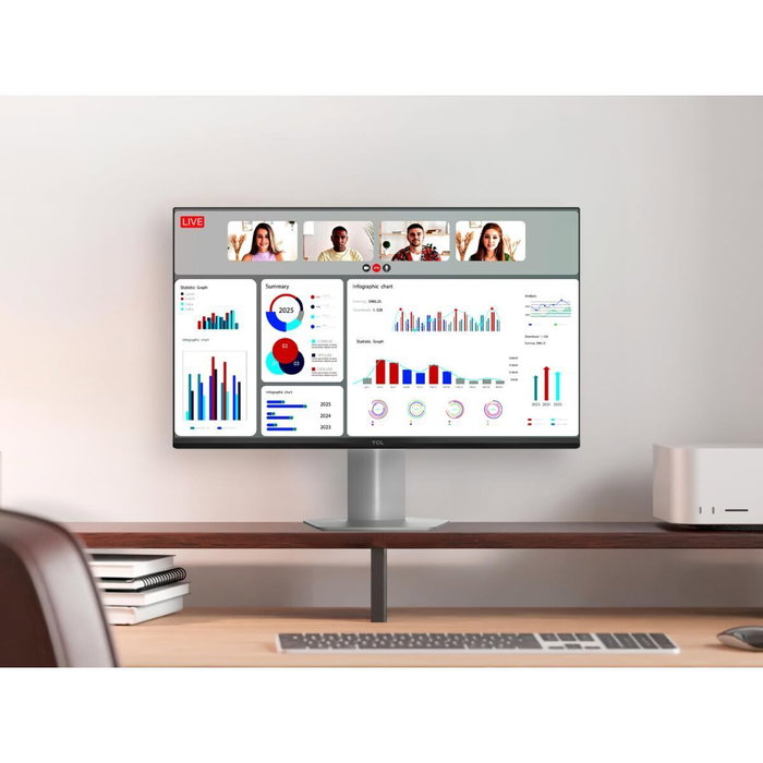 TCL 25G54 Monitor Gaming Mini LED 24.5 Pulgadas Full HD 144 Hz Blanco TCL 25G54 Monitor Gaming Mini LED 24.5 Pulgadas Full HD 144 Hz Blanco