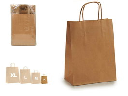 Pincello Bolsa Papel Kraft Liso Mini 18x31x0.2 cm Marrón (Set de 150)