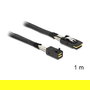 DeLOCK Cable Mini SAS HD SFF-8643 a SFF-8087 1m, 36 Pin, Macho/Macho, Negro