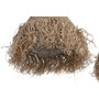 DKD Home Decor Set de 2 Pantallas de Lámpara de Hoja de Palma Hecho a Mano