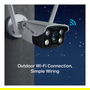 TP-Link VIGI C340-W(4mm) Cámara IP Exterior Color 4MP Inalámbrico y Alámbrico Blanco