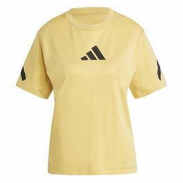 Camiseta de Manga Corta Mujer Adidas Z.N.E. Amarillo
