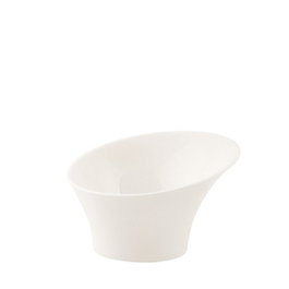 Summa Noubon Bol Tulipa de Porcelana, 17 cm de Diámetro, Color Marfil (Set de 6)