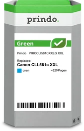 Prindo Cartucho de tinta cian PRICCLI581CXXLG Green XXL