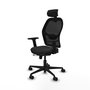 PIQUERAS Y CRESPO Silla de oficina Jorquera Negro con mecanismo Sincro/Traslack