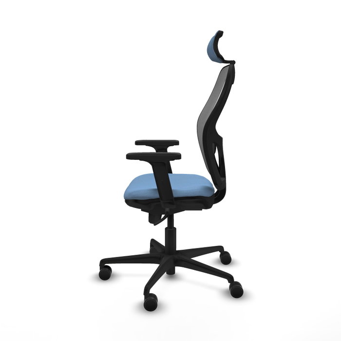 PIQUERAS Y CRESPO Silla de oficina Jorquera con mecanismo Sincro, Azul cielo y Gris PIQUERAS Y CRESPO Silla de oficina Jorquera con mecanismo Sincro, Azul cielo y Gris