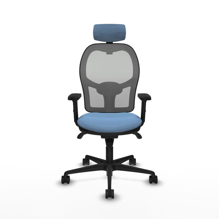 PIQUERAS Y CRESPO Silla de oficina Jorquera con mecanismo Sincro, Azul cielo y Gris PIQUERAS Y CRESPO Silla de oficina Jorquera con mecanismo Sincro, Azul cielo y Gris