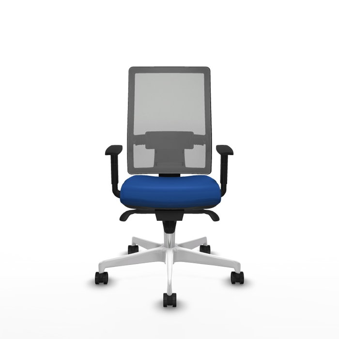PIQUERAS Y CRESPO Silla de oficina Horna Azul y Gris con mecanismo Sincro PIQUERAS Y CRESPO Silla de oficina Horna Azul y Gris con mecanismo Sincro
