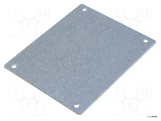 FIBOX Placa de ensamblaje de acero zinc 134x111mm FIBOX Placa de ensamblaje de acero zinc 134x111mm
