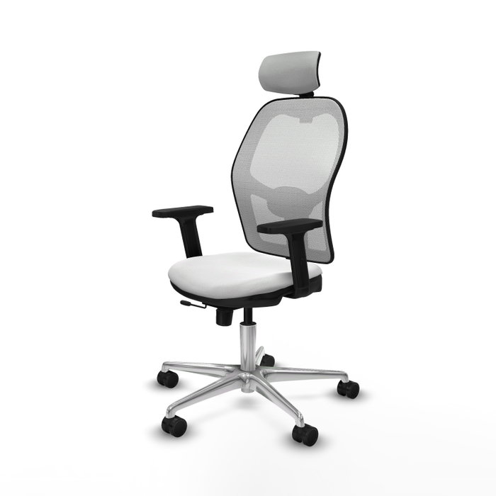 PIQUERAS Y CRESPO Silla de oficina Jorquera Blanca con Mecanismo Sincro/Traslack