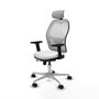 PIQUERAS Y CRESPO Silla de oficina Jorquera Blanca con Mecanismo Sincro/Traslack