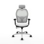 PIQUERAS Y CRESPO Silla de oficina Jorquera Blanca con Mecanismo Sincro/Traslack