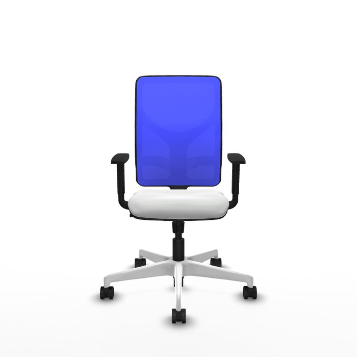 PIQUERAS Y CRESPO Silla de oficina Motilla con mecanismo Sincro, Azul y Blanco PIQUERAS Y CRESPO Silla de oficina Motilla con mecanismo Sincro, Azul y Blanco