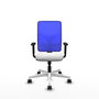 PIQUERAS Y CRESPO Silla de oficina Motilla con mecanismo Sincro, Azul y Blanco