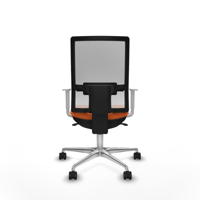 PIQUERAS Y CRESPO Silla de oficina Horna con mecanismo Sincro, Naranja y Blanco PIQUERAS Y CRESPO Silla de oficina Horna con mecanismo Sincro, Naranja y Blanco