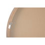 DKD Home Decor Espejo de Roble y Cristal 80x80 cm Natural