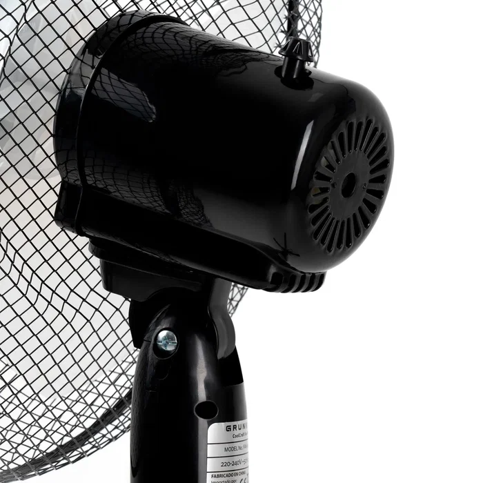 Grunkel FAN-165XNG Ventilador de pie negro 50W 5 aspas 40cm 3 velocidades altura regulable