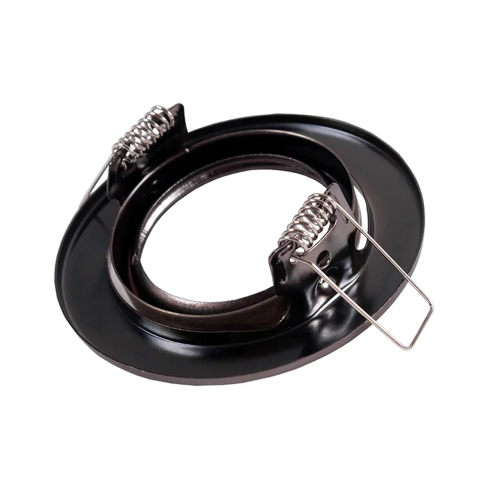Vepa Aro Foco Downlight Circular Basculante Acero 90mm Latonado