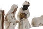 DKD Home Decor Set de Nacimiento de 11 Piezas en Resina Blanco y Dorado
