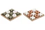 DKD Home Decor Juego de Mesa Tic Tac Toe MDF