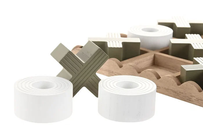 DKD Home Decor Juego de Mesa Tic Tac Toe MDF