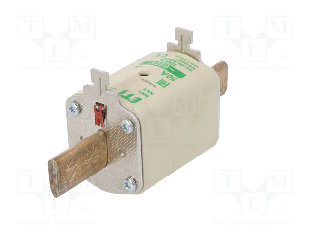 ETI POLAM Fusible NH1 de Cartucho Cerámico Industrial 50A 690VAC aM ETI POLAM Fusible NH1 de Cartucho Cerámico Industrial 50A 690VAC aM