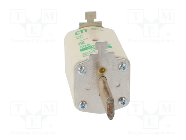 ETI POLAM Fusible NH1 de Cartucho Cerámico Industrial 50A 690VAC aM ETI POLAM Fusible NH1 de Cartucho Cerámico Industrial 50A 690VAC aM