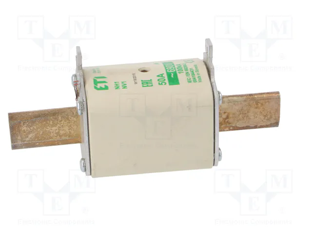 ETI POLAM Fusible NH1 de Cartucho Cerámico Industrial 50A 690VAC aM ETI POLAM Fusible NH1 de Cartucho Cerámico Industrial 50A 690VAC aM